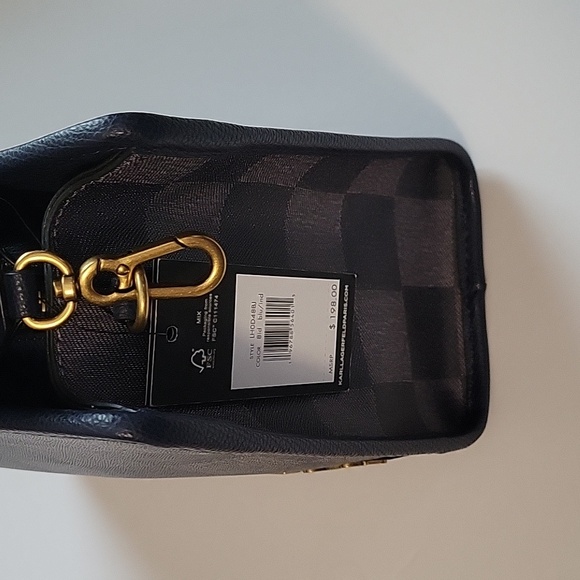 Karl Lagerfeld Paris Maybelle Crossbody Checkered Satchel - Picture 7 of 8